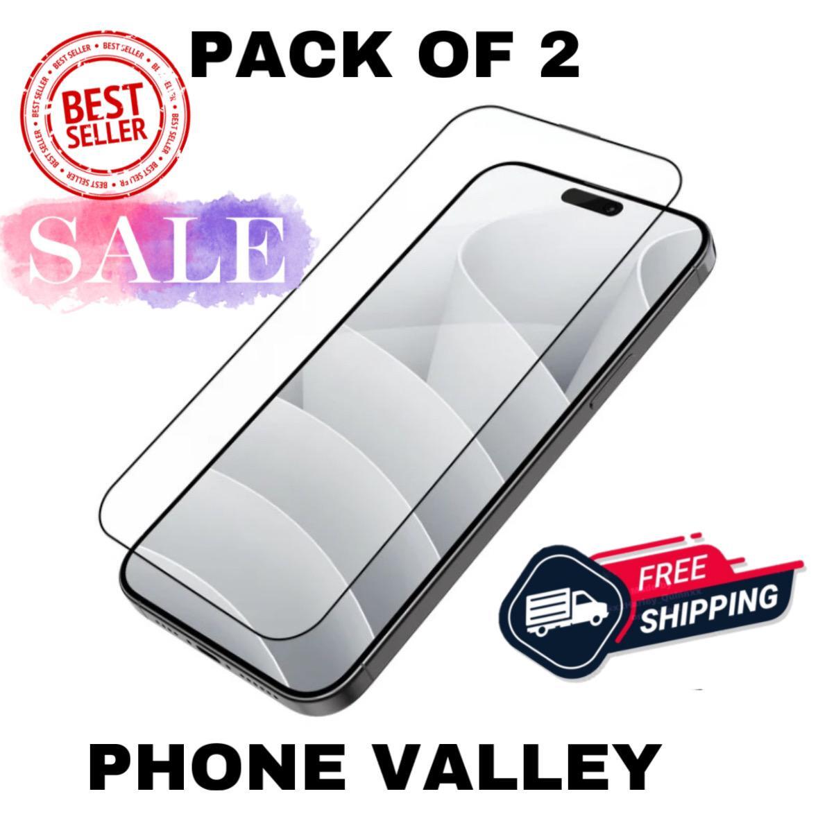 11D Full-Cover Tempered Glass Screen Protector for iPhone 6–15 Series (Ultra Clear, Edge-to-Edge)