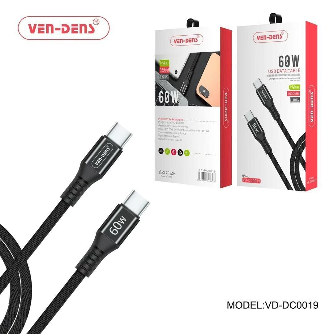 TYPE C TO TYPE C 60W FASTEST CHARGING AND DATA TRANSFERRING
