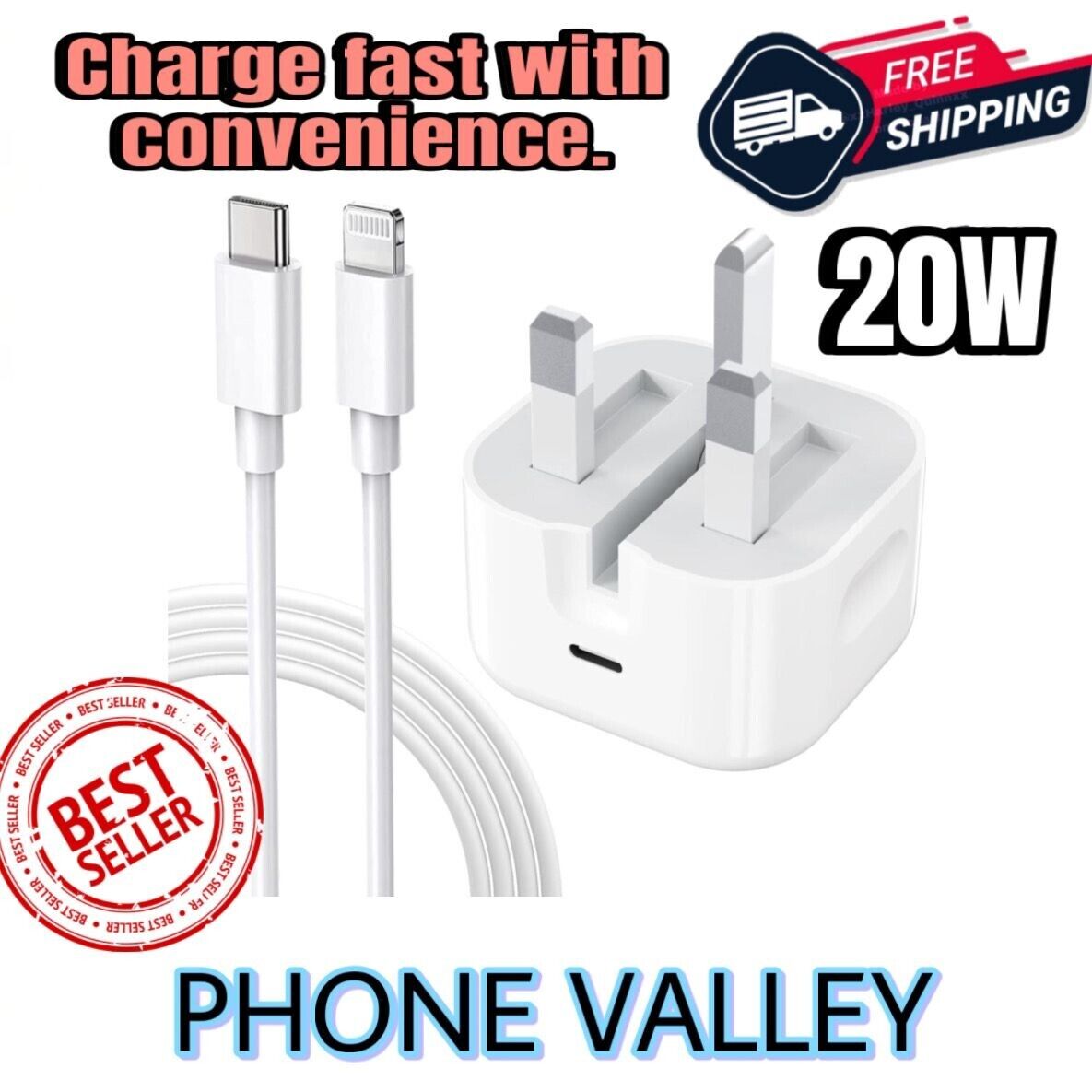 For Iphone 13 14 12 11 XR X XS Fast Charging 20W USB-C Plug Charging Cable