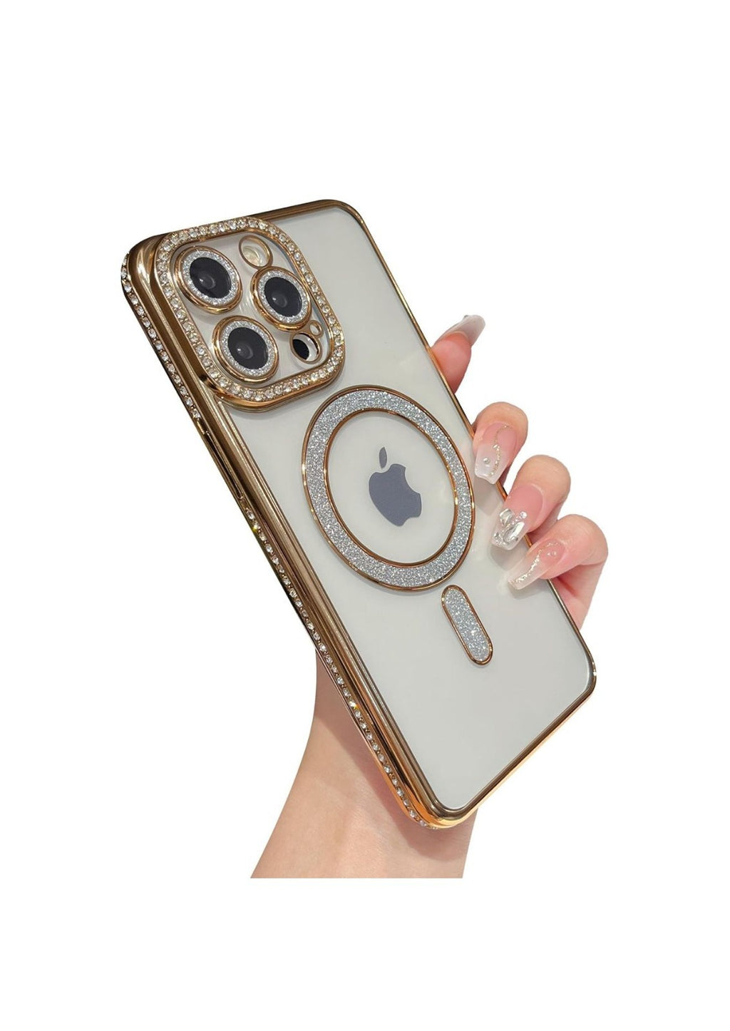 IPHONE 17  17AIR  17PRO 17 PRO MAX FANCY MAG BACK CASE GLITTER CASE