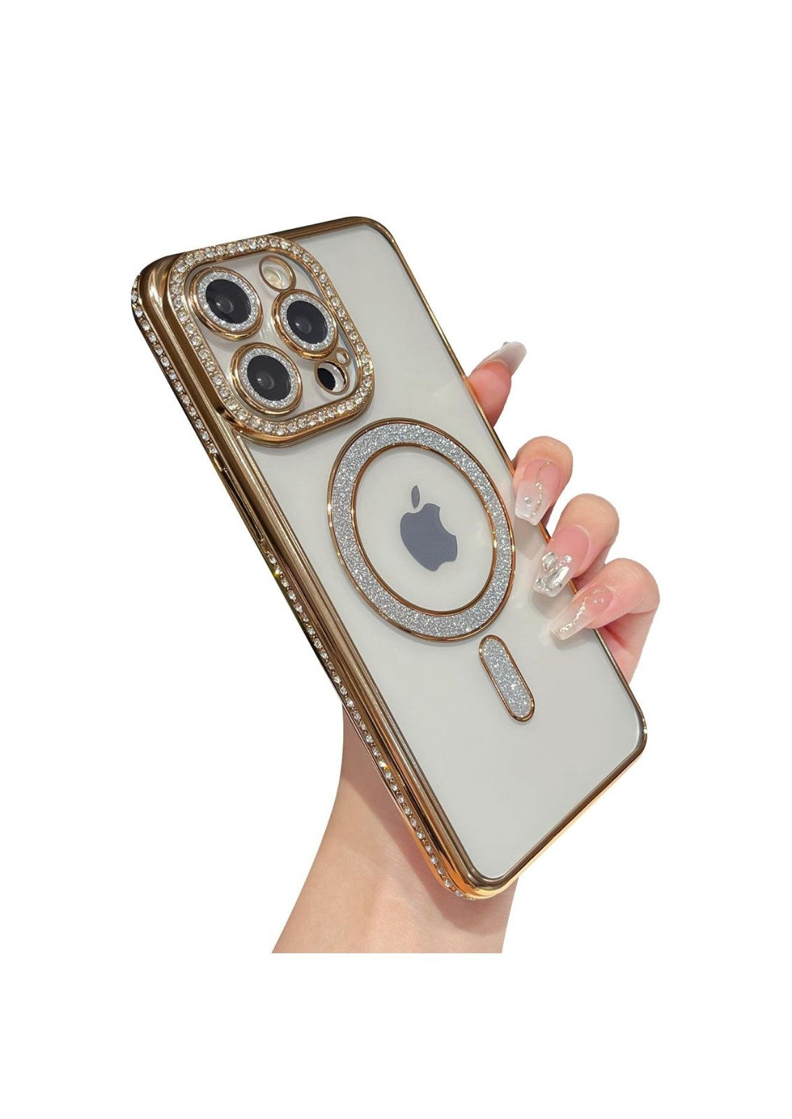 IPHONE 17  17AIR  17PRO 17 PRO MAX FANCY MAG BACK CASE GLITTER CASE