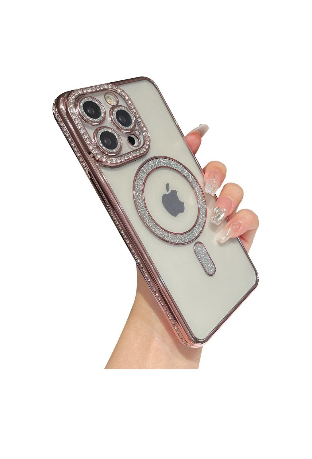 IPHONE 17  17AIR  17PRO 17 PRO MAX FANCY MAG BACK CASE GLITTER CASE