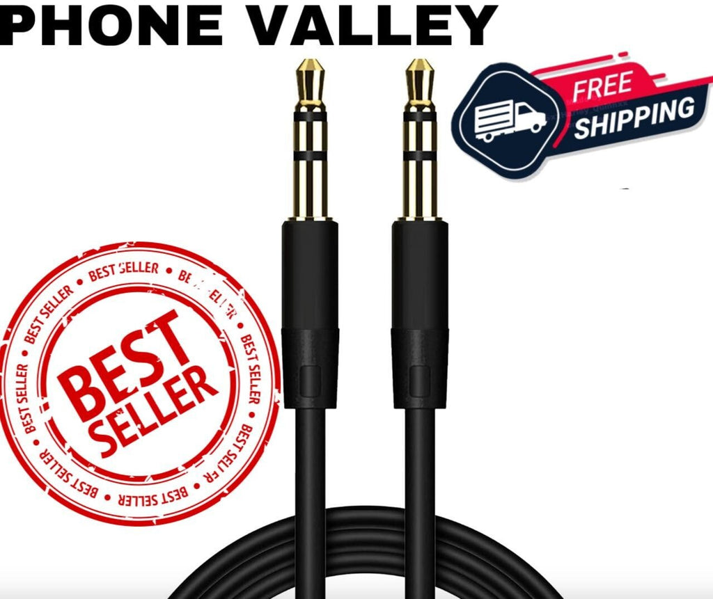 Premium 1.2m Hd Hifi Car Stereo PC Aux Cable Audio Lead Jack to Jack