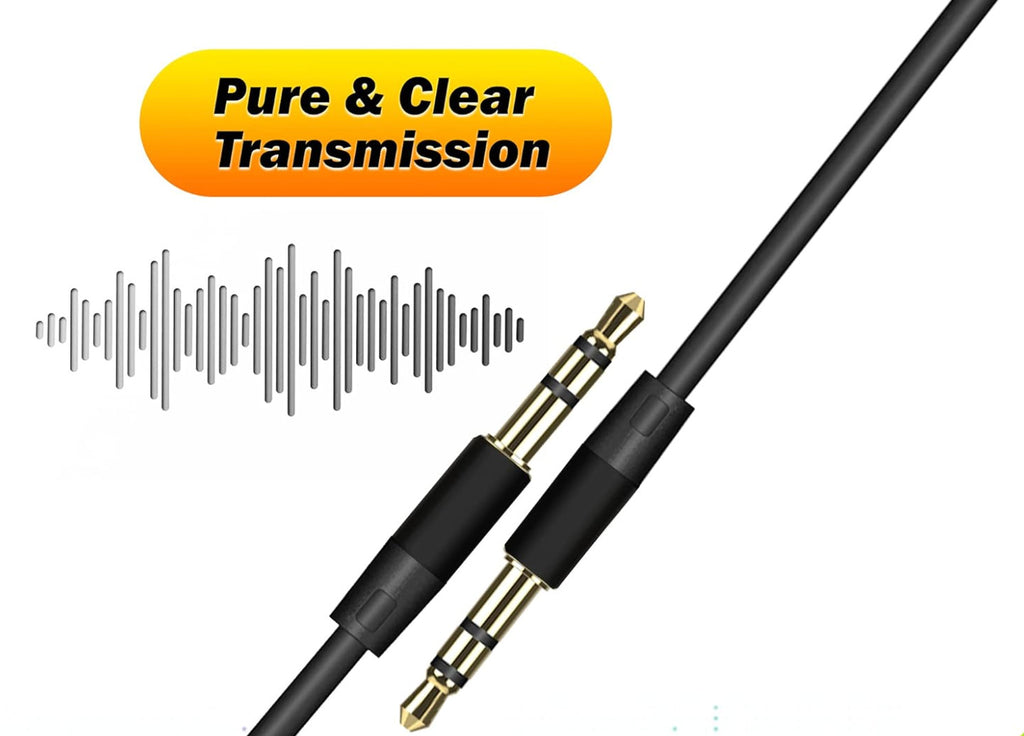 Premium 1.2m Hd Hifi Car Stereo PC Aux Cable Audio Lead Jack to Jack