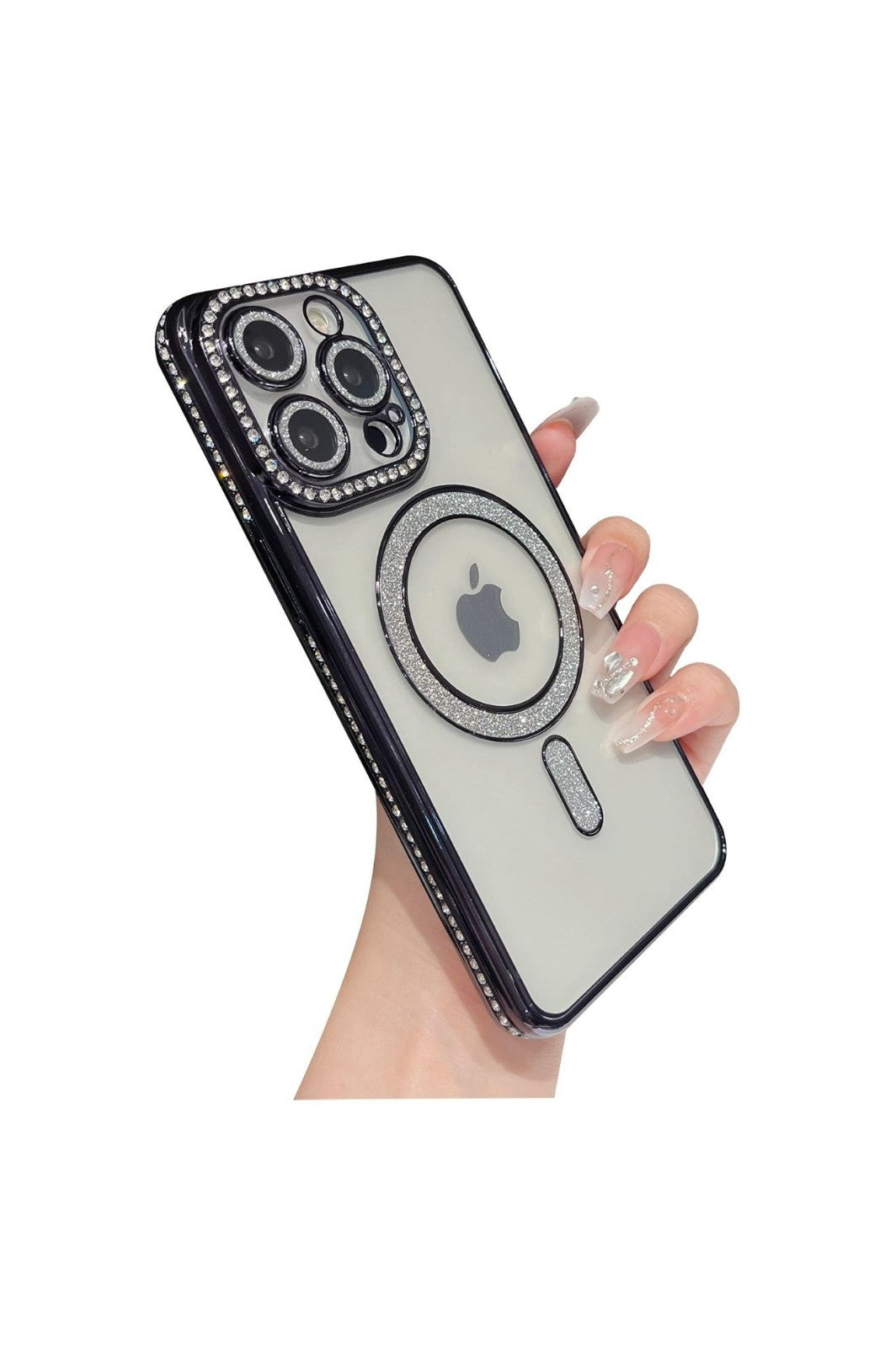 IPHONE 17  17AIR  17PRO 17 PRO MAX FANCY MAG BACK CASE GLITTER CASE