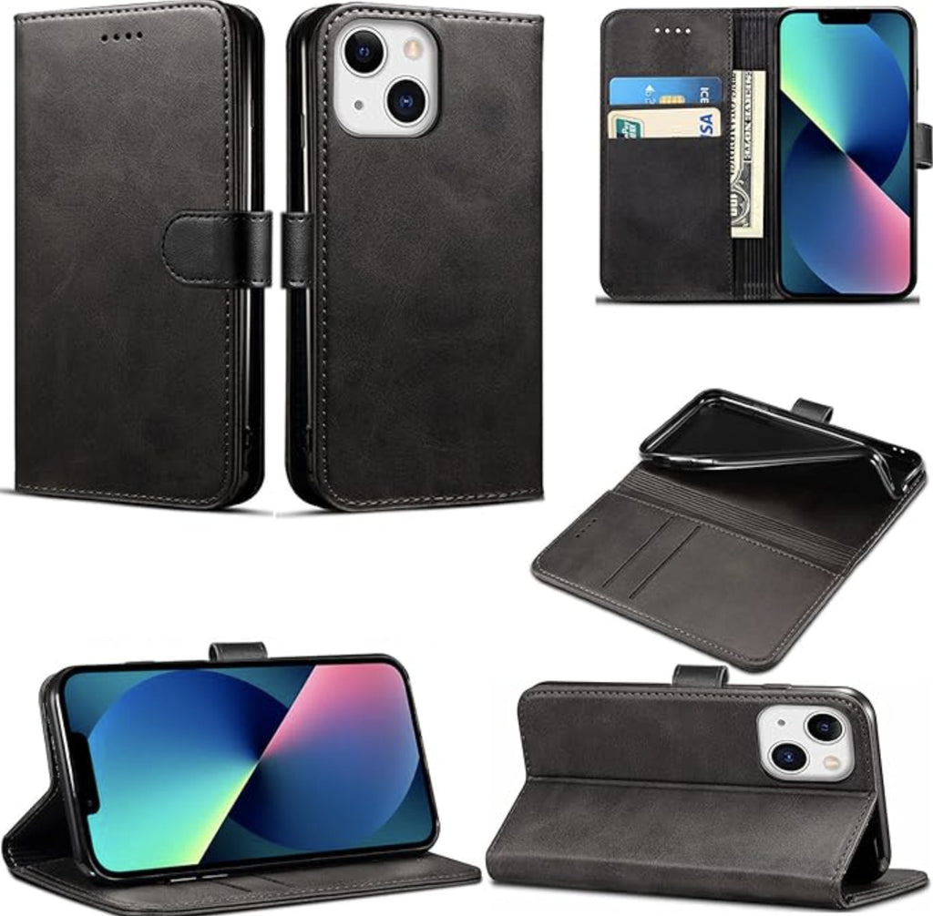 For Iphone 7 8 XS XR 11 12 13  14 15 16 17 PRO MAX Leather Wallet Book Case